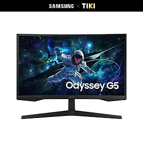 Màn Hình Gaming Cong Samsung LS27CG552EEXXV Odyssey G5 G55C (27.0 inch - 2K - VA - 165Hz - 1ms - FreeSync - HDR10 - Curved) - Hàng Chính Hãng