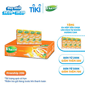 Thùng 48 Hộp Sữa Chua Lên Men Tự Nhiên Yomost Vị Cam (170ml/Hộp)