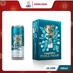 Mua Thùng 24 Lon Bia Sài Gòn Chill 330ml
