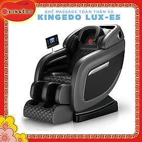 Ghế Massage Toàn Thân Cao Cấp KING EDO 4D LUX-E5 - Máy Mát xa Nhiệt - Chuyên Sâu Cho Cổ, Vai, Gáy, Lưng, Eo, Chân - Giảm Đau Mỏi Toàn Thân Cho Dân Văn Phòng, Gymer, Người Già, Người Lao Động Nặng - Hàng Chính Hãng