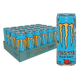 Lốc 24 Lon Nước Tăng Lực Monster Loco Vị Xoài (355ml x 24)