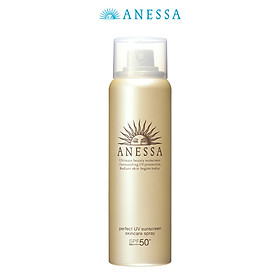 Bộ đôi Kem chống nắng dưỡng trắng dạng gel Anessa Whitening UV Sunscreen Gel 90g + Kem chống nắng dưỡng da dạng xịt bảo vệ hoàn hảo Anessa Perfect UV Sunscreen Skincare Spray 60g