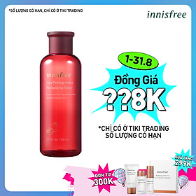 Nước Cân Bằng Ngăn Ngừa Lão Hóa Từ Lựu Innisfree Jeju Pomegranate Revitalizing Toner (200ml)