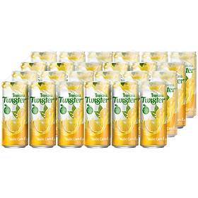 Nước cam ép nguyên tép Twister 320ml Thùng 24 Lon