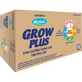 Thùng 48 Hộp Sữa Bột Pha Sẵn Vinamilk Dielac Grow Plus - Xanh 180ml