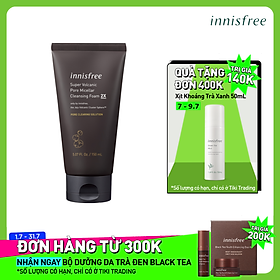 Sữa rửa mặt se khít lỗ chân lông innisfree Super Volcanic Pore Micellar Cleansing Foam 2X 150ml - 131172704