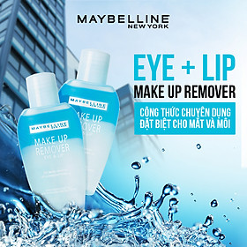 Nước Tẩy Trang Mắt Và Môi Chuyên Dụng 2 lớp Maybelline New York Eye & Lip Makeup Remover 150ml