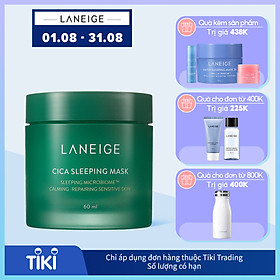 Mặt Nạ Ngủ Dưỡng Ẩm Giúp Phục Hồi Và Nuôi Dưỡng Da Phiên Bản Cải Tiến LANEIGE Cica Sleeping Mask EX 60ml