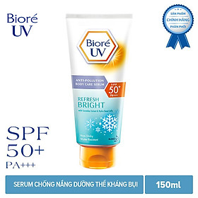 Serum Chống Nắng Dưỡng Thể Kháng Bụi - Sáng Mịn Mát Lạnh Biore (150ml)