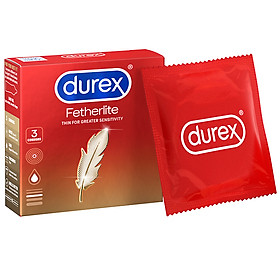 Hình ảnh Bao cao su Durex Fetherlite Hộp 3 Bao