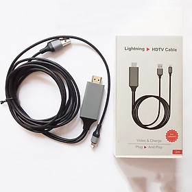 Cáp kết nối ĐT iPhone sang TV - HDMI FullHD dài 2m - Đen