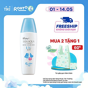 Sữa chống nắng dưỡng da ngừa mụn Sunplay Skin Aqua Acne Clear Milk Limited Edition SPF 50+, PA++++ (25g)