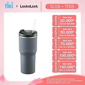 Bình giữ nhiệt LocknLock Metro Drive LHC4277S 650ml - Kèm ống hút và cọ rửa