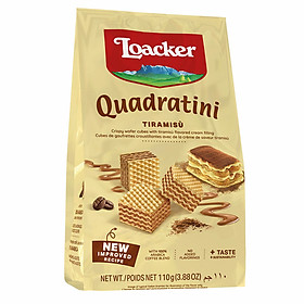 Bánh Xốp Quadratini Tiramisu Loacker (110g) | Tiki