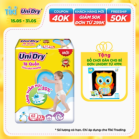 Tã Quần Em Bé Siêu Khô Thoáng Unidry Size XL62