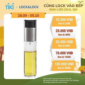 Bình xịt dầu Lock&Lock 100ml kèm phểu và cọ rửa - CKO109