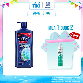 Dầu Gội Sạch Gàu Clear Men Cool Sport Bạc Hà (900g)