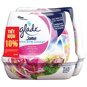 Combo 2 Hộp Sáp Thơm Glade Cỏ Hoa 180gr Hộp