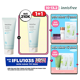 Sữa Rửa Mặt Dành Cho Da Mụn Innisfree Bija Trouble Facial Foam 150g - 131171093