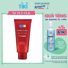 Sữa rửa mặt dưỡng chuyên biệt chống lão hóa Hada Labo Pro Anti Aging α Lifting Cleanser (80g)