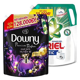 Combo Nước Giặt Ariel Đậm Đặc Dạng Túi 2.2L + Nước Xả Vải Downy Huyền Bí Dạng Túi 2.3L