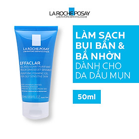 Bộ chống nắng không nhờn rít La Roche-Posay Anthelios Shaka Fluid 50ml & Gel rửa mặt cho da dầu mụn 50ml