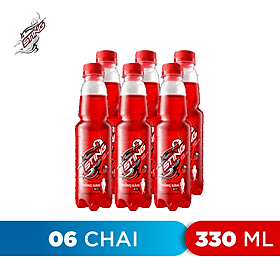 Lốc 6 Chai Nước Giải Khát Sting Đỏ Dâu 330ml Chai