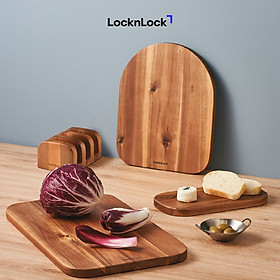 Mua Bộ 3 thớt gỗ kèm đế giữ LocknLock CKD075S4 (4ae) - Gỗ Tràm (Acacia) - 408 x 240 x 120 mm - Độ dày 17mm - Màu tự nhiên