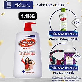 Sữa Tắm Lifebuoy 1100g Bảo Vệ Vượt Trội 10 Giúp Bảo Vệ Khỏi 99.9% Vi Khuẩn Và Ngăn Ngừa Vi Khuẩn Lây Lan Trên Da Tốt Nhất