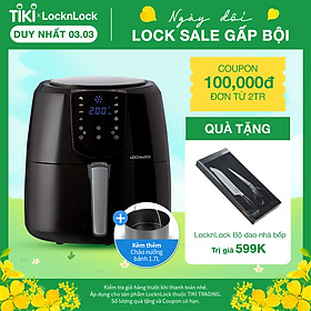 Nồi Chiên Không Dầu Điện Tử Lock&Lock EJF357BLK (5.2 Lít) - Hàng Chính Hãng