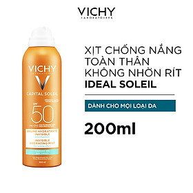 Chai Xịt Chống Nắng Lâu Trôi SPF50 Vichy 100651052 (200ml)