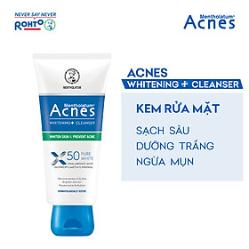 Sữa rửa mặt dưỡng trắng dạng kem Acnes Whitening+ Cleanser 100g
