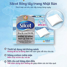 Bộ 4 hộp bông tẩy trang Silcot (82 miếng/hộp)