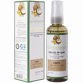 Dầu Dừa Ép Lạnh Tinh Khiết Milaganics (100ml)