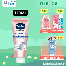 Vaseline Gluta-Hya Dưỡng Thể Nâng Tông Tức Thì Gấp 4 Lần 300ML