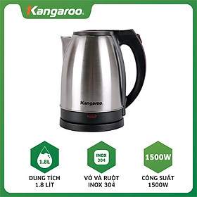 Mua Ấm Đun Siêu Tốc Kangaroo KG338/339 (1.8L) - Bạc - Hàng chính hãng