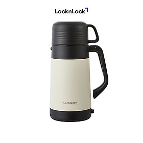 Bình giữ nhiệt LocknLock Easy Outdoor Vacuum Bottle LHC1484 - Có nắp sử dụng được như cốc và dây đeo vai - 1.2L - Hàng chính hãng