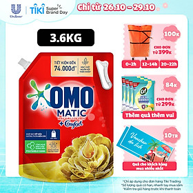 Nước giặt OMO Matic Comfort hương Tinh dầu thơm cho máy giặt cửa trên