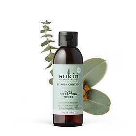Nước Hoa Hồng Se Khít Lỗ Chân Lông Dành Cho Da Mụn Sukin Blemish Control Pore Perfecting Toner 125ml