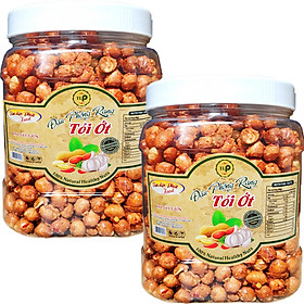 ĐẬU PHỘNG SẤY TỎI ỚT HIỆU TÂN LỘC PHÁT - 1KG 2 HŨ