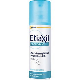 Xịt Khử Mùi Giúp Ngăn Ngừa Mồ Hôi Chân Etiaxil Déodorant Anti-Transpirant 48h Pieds 100ml