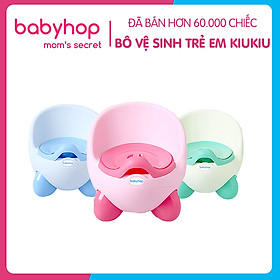 Bô vệ sinh trẻ em Kiu Kiu Babyhop cho bé từ 6 tháng đến 5 tuổi chống trơn trượt có chỗ dựa và khay