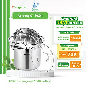 Mua Nồi hấp inox Kangaroo KG28S1 (size
