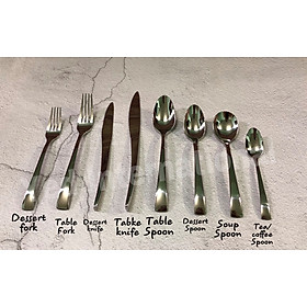 Bộ 6 Thìa Muỗng Inox 304 18/10 Cao Cấp Bouscoe Set 6 Dessert Spoons