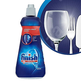 Nước làm bóng và khô bát, đĩa Finish Dishwasher Shine & Dry Regular 400ml QT017391