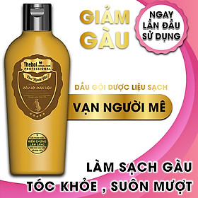 >> SO SÁNH GIÁ DẦU GỘI TRỊ GÀU MƯỢT TÓC | Shopee Lazada Sendo Tiki 14 Dầu gội hỗ trợ trị gàu mượt tóc chiết xuất từ dược liệu sạch Thebol vạn người mê 175g