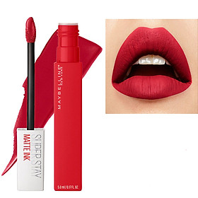 >> SO SÁNH GIÁ SON MAYBELLINE SUPER STAY INK CARYON 55 ĐỎ RƯỢU 1.2G | Shopee Lazada Sendo Tiki 224 Son Kem Lì Maybelline Super Stay Matte Ink 5ml - Màu 220 Ambitious