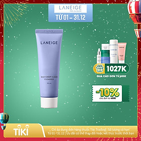 Sữa Rửa Mặt Tạo Bọt Làm Sạch Sâu Laneige Multi Deep Clean...