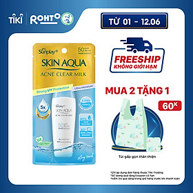 Sữa Chống Nắng Dưỡng Da Ngừa Mụn Sunplay Skin Aqua Acne Clear SPF 50+ PA++++ (25g)