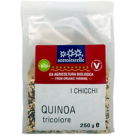 Hạt diêm mạch hỗn hợp ba màu hữu cơ Sottolestelle 250g Organic Quinoa